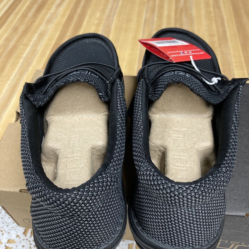 Hey Dude Wally L Sox l Black Mens Size 9 - Picture 5 of 6